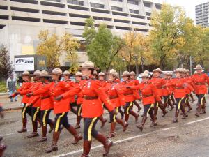 troop marching in parade